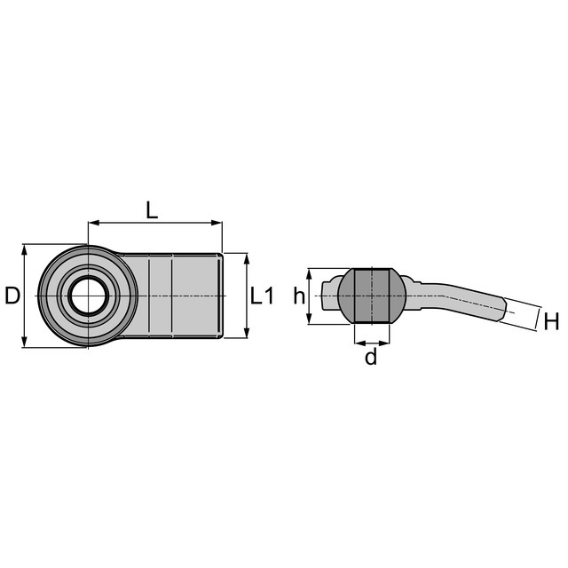Rotule Plate A Souder Coudee CAT3 30 MM référence fournisseur 245266